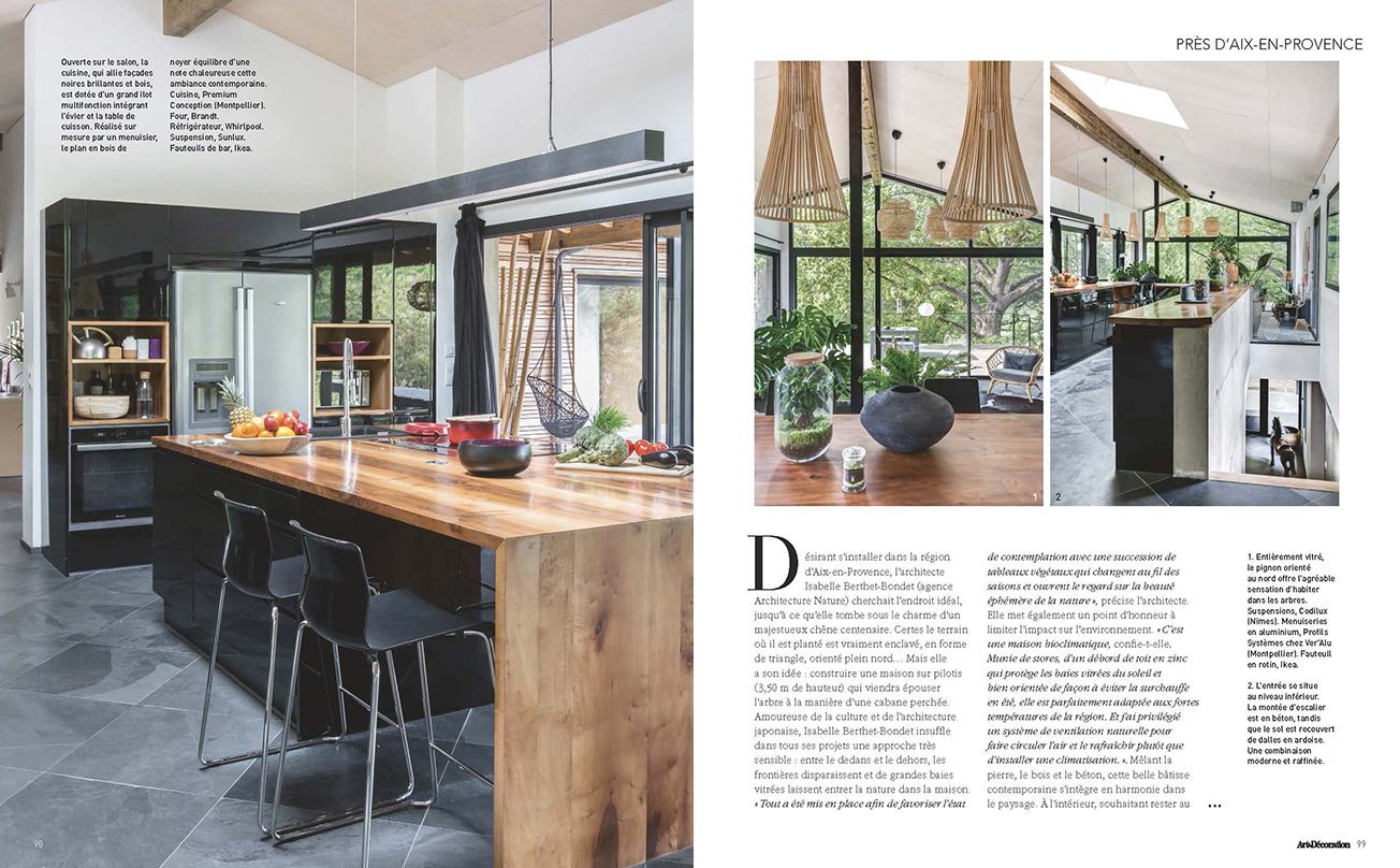 Art & Décoration, Une cabane perchée, page 2