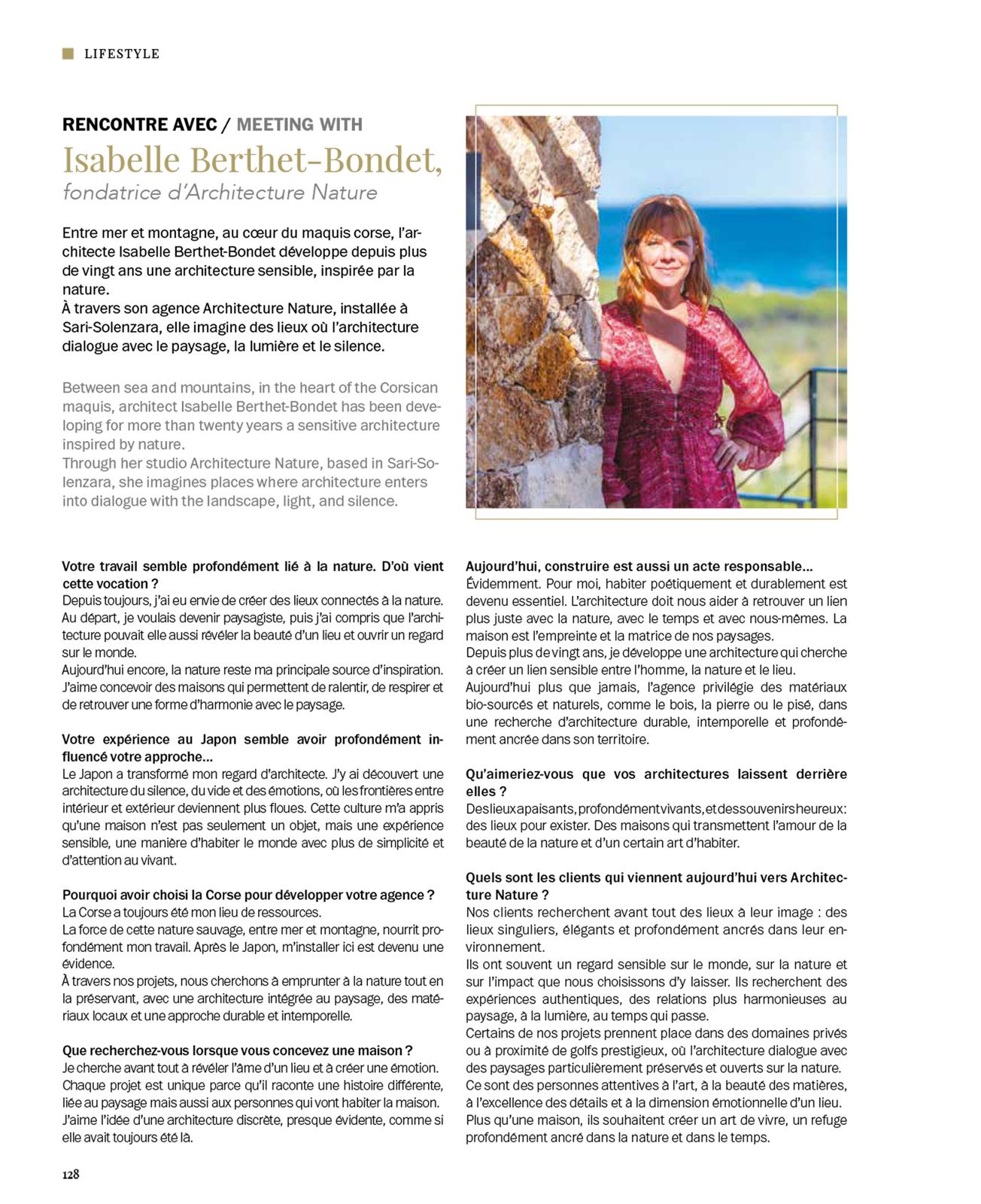 Via Corsica, Entretien avec Isabelle Berthet-Bondet, page 1